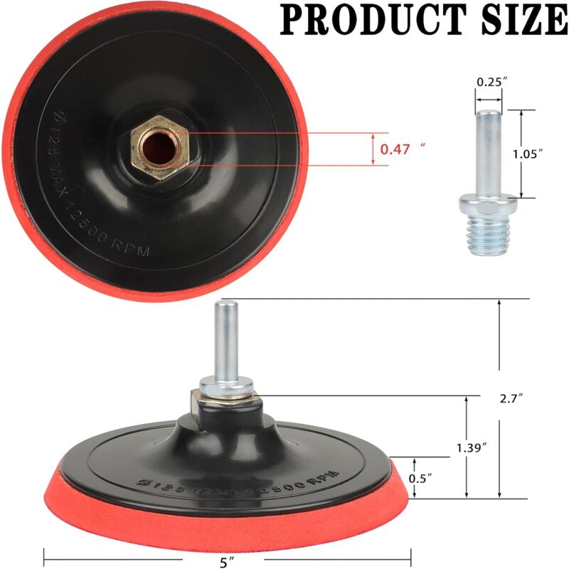 5" Hook And Loop Orbital Sander Replacement Pad - Image 3
