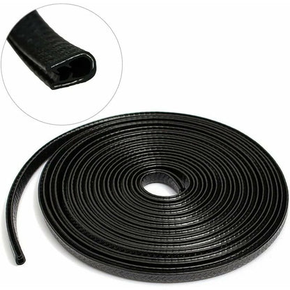 Car Door Edge Guards 4M Car Bumper Protector Rubber And Metal U Shape Door Edge Guard Strip Cars Boat
