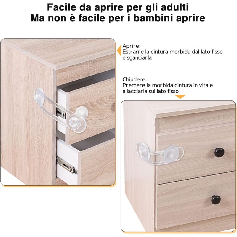 Baby Cupboard Lock, Baby Safety Window Cupboard Door Lock, Child Safety Locks For Drawers, Fridge, Home Security - Image 4