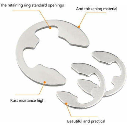 120 pcs 10 Different Sizes Stainless Steel Lock Washers With Box For Wave Groove Machine Automotive Application (Silver) - Image 2