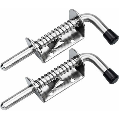 2 pcs Garage Door Lock Bolt Spring Latch Steel Spring Bolts Door Latches And Bolts 128Mm For Garage Door Garden Shed