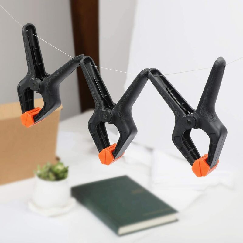 Plastic Spring Clamps, 8 Pieces, Opening Up To 25.4Mm, Clamp For Decoration, Woodworking And Photography Studio - Image 3