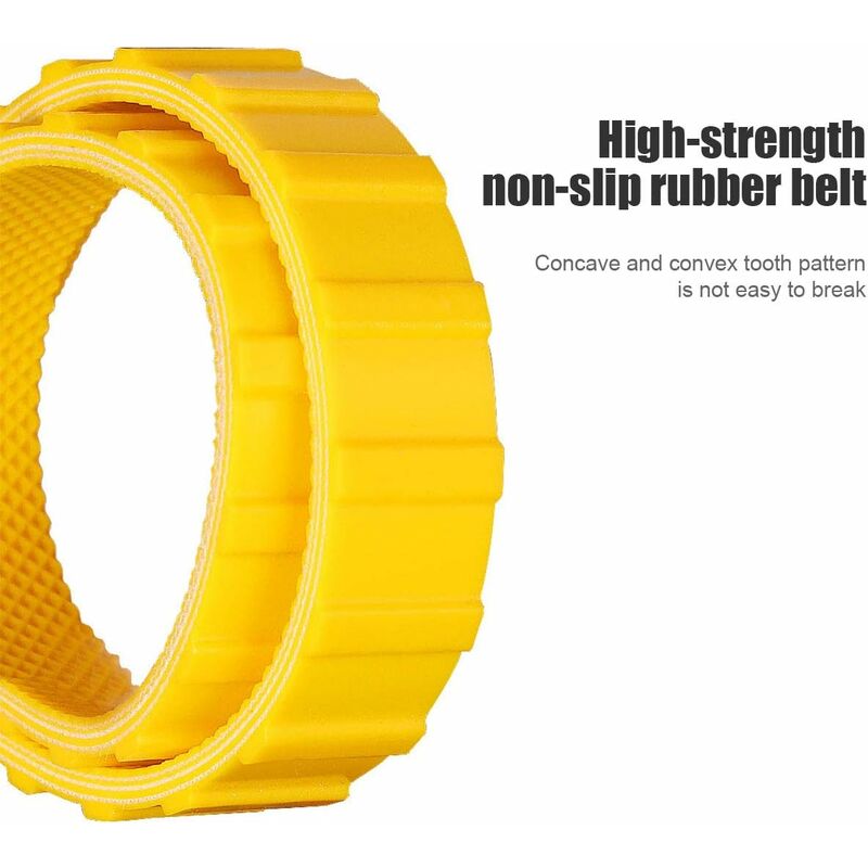 Oil Filter Strap Wrench - 8 Inch Multi-Function Rubber Strap Wrench Bottle Opener Ratchet Wrench Adjustable Tubes Hand - Image 4