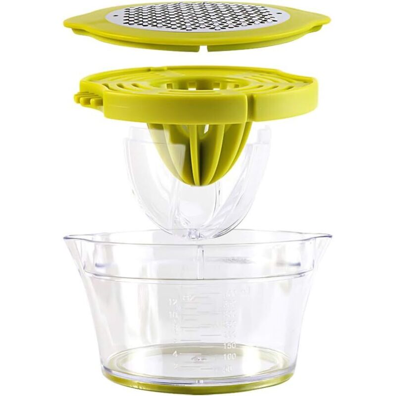 Multifunction Manual Juicer, 4 In 1 Citrus Juicer For Oranges, Lemons, Citrus Fruits, With 2 Reamers, Engraved - Image 4