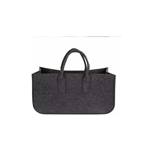 1 pcs Log Bag Felt Bag Wood Log Basket Wood Storage Bag For Logs DArk Grey 50X25X25Cm - Image 2