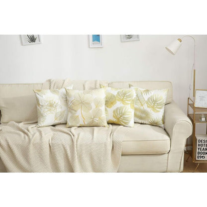 Pillowcase 45X 45Cm, Modern Sofa Cushion Cover Beautiful Car Sofa Cushion Covers Home Decor Protectors (Golden - Image 2