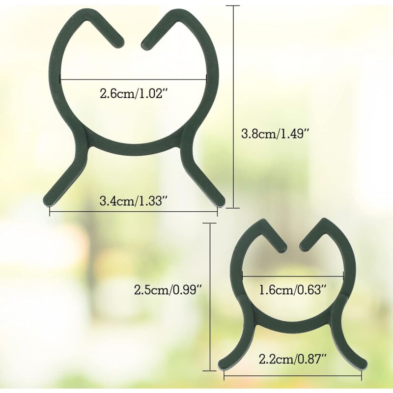 200 pcs Plant Support Clips,Plastic Plant Clips,Climbing Plant Fixing Clips,Garden Clips,For - Image 2
