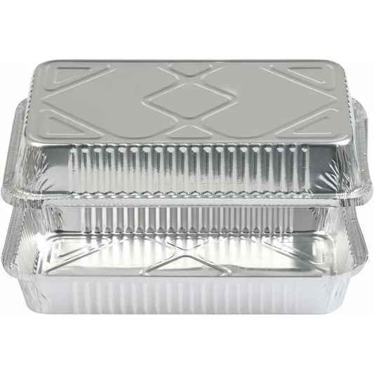 25 pcs Aluminum Foil Trays Barbecue Accessory For Cooking, ROasting, Baking, Freezing And Storing Large Aluminum Foil - Image 4