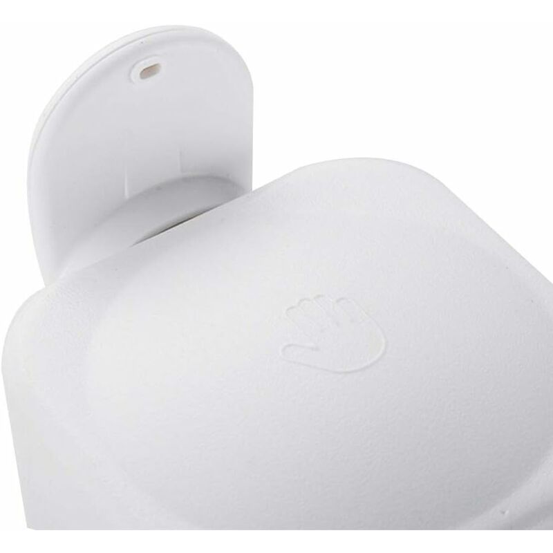 Wall Mounted Refillable Suction Cup Soap Dispenser No Drilling For Bathroom Or Kitchen (White) - Image 4