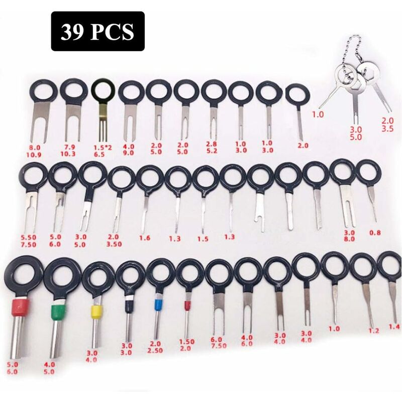 39 pcs Terminal Removal Tool Kit Terminal Removal Tool Connector Pin Extractor Car Electrical Wiring Crimp Connector - Image 2