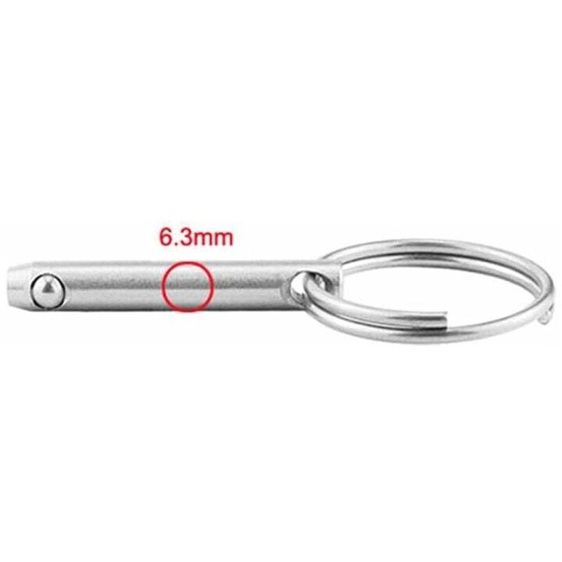 4 pcs Quick Release Ball Pins, 316 Stainless Steel 6.3Mm Diameter Quick Release Pins With Spring Loaded Ball End - Image 4