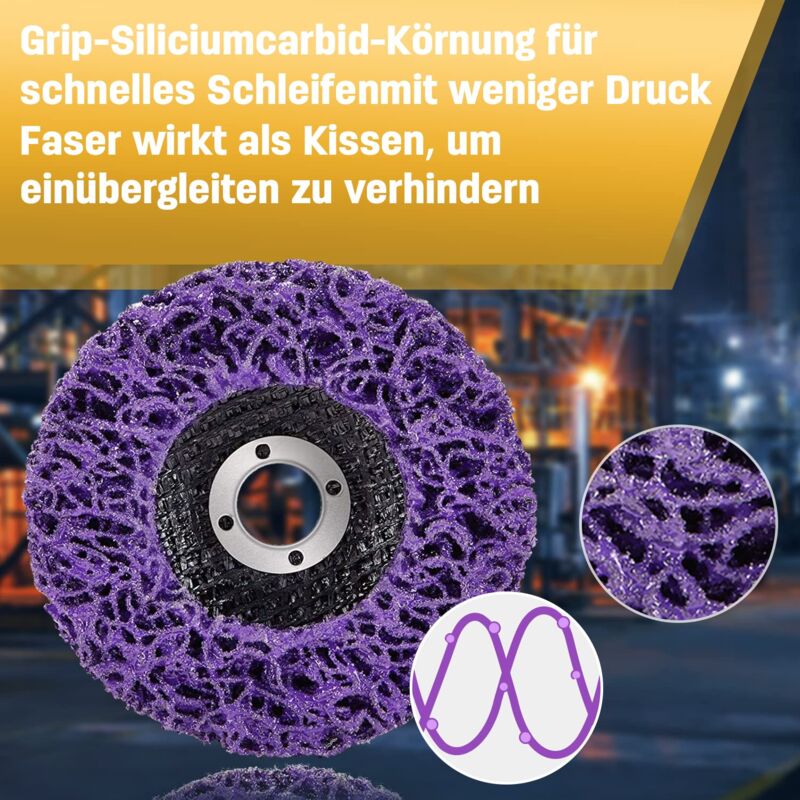 Grinder Cleaning Discs Csd Disc - For Surface Treatment Or Paint Removal Angle Grinder - 125 X 22 Mm Pack Of 5 - Image 3