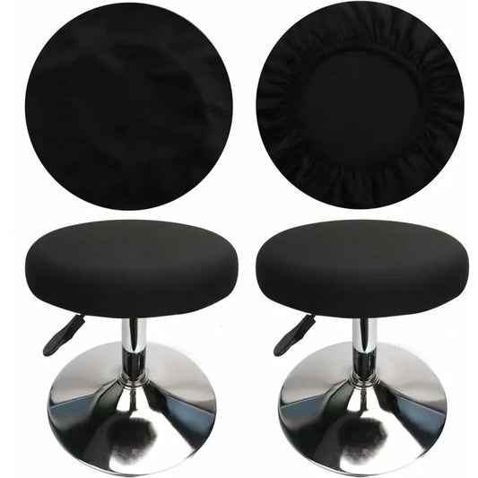 ROund Stool Cover Bar Stool Cover, Luxury Fabric, Diameter 30Cm, Stretchable, Wrinkle-Resistant, Washable And Dustproof