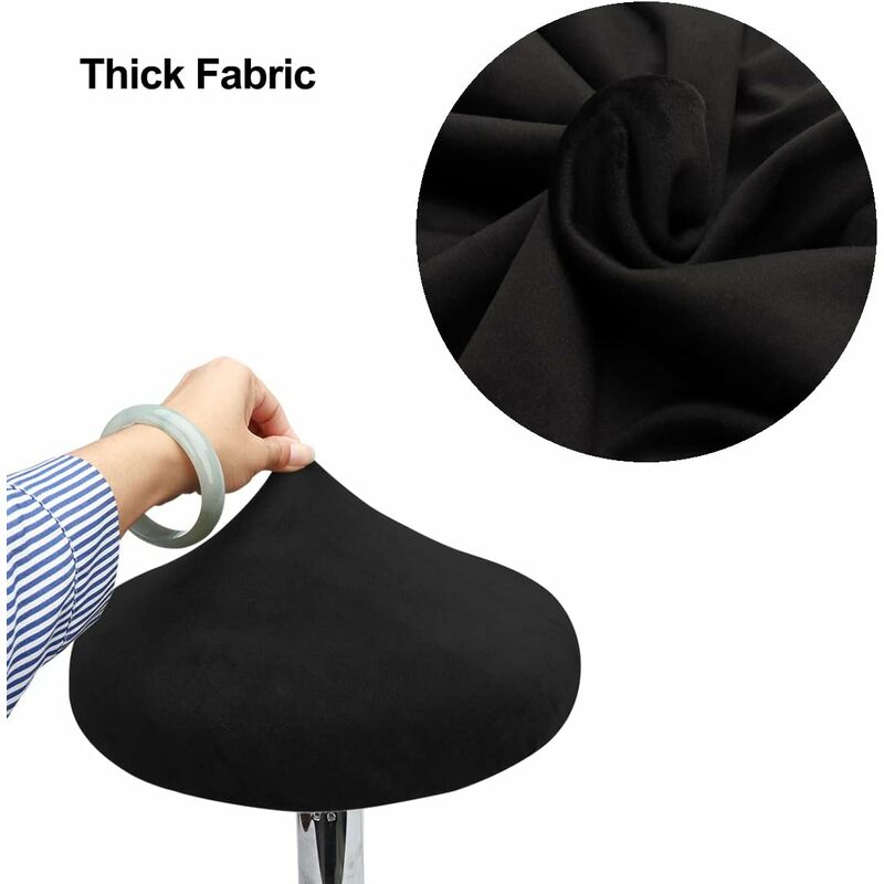 ROund Stool Cover Bar Stool Cover, Luxury Fabric, Diameter 30Cm, Stretchable, Wrinkle-Resistant, Washable And Dustproof - Image 4