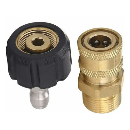 M22-14 Pressure Washer Adapter Set, 3/8 Quick Connect Swivel Adapters, Male High Pressure Water Gun, Garden Hose - Image 4
