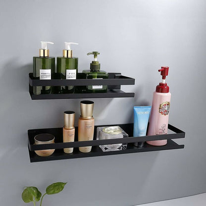 Bathroom Shelf Wall Mounted 20-40Cm Modern Matte Black Bathroom Kitchen Shower Shelf (3010.56Cm) - Image 3