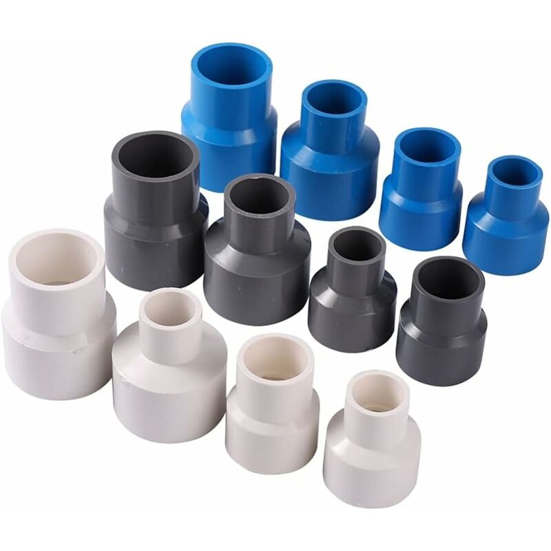 Pvc Straight Reducer Adapter For Garden Greenhouse Farm Water Supply Pipes (Id 40Mm To 20Mm, Grey) - Image 2