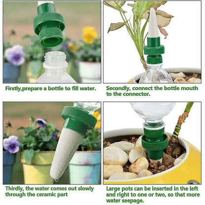Automatic Plant Watering Device Ceramic Self Watering Spikes Flower Watering Spikes Drip Irrigation Watering System For - Image 2