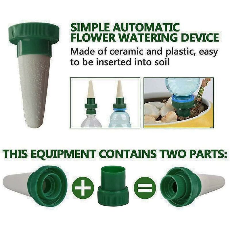 Automatic Plant Watering Device Ceramic Self Watering Spikes Flower Watering Spikes Drip Irrigation Watering System For - Image 4