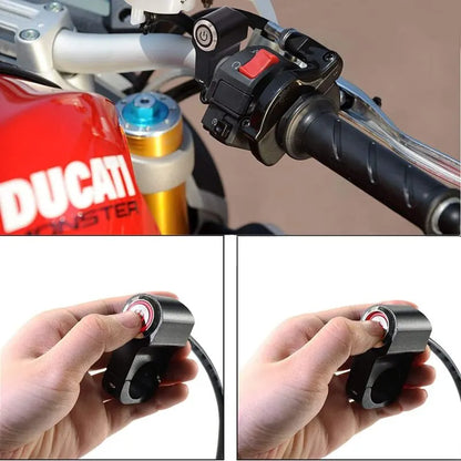 1 Piece 12V Motorcycle Atv 22Mm (7/8") Handlebar Button Switch Hazard Headlight Brake Fog Light On Off Switch (Red) - Image 3