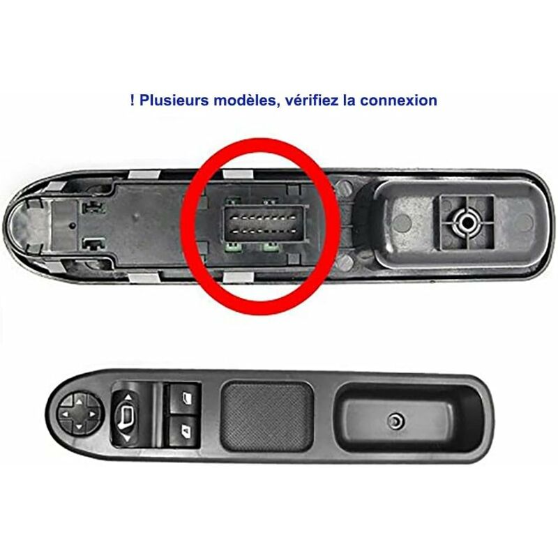 Window Regulator Front Left Mirror Compatible Peugeot 207 Citroen C3 6554.Qc Control Button - Image 2