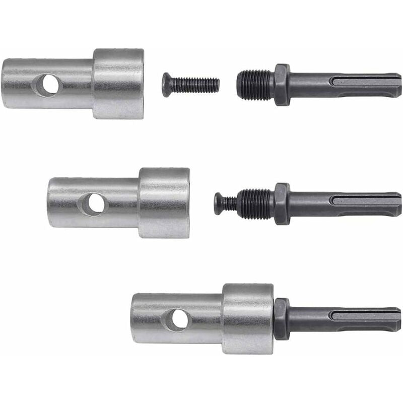 Garden Auger Power Drill Adapter For Corded Drill And Cordless Drill, Sds Plus Thread Keyless Chuck ROund Shank Adapter - Image 2