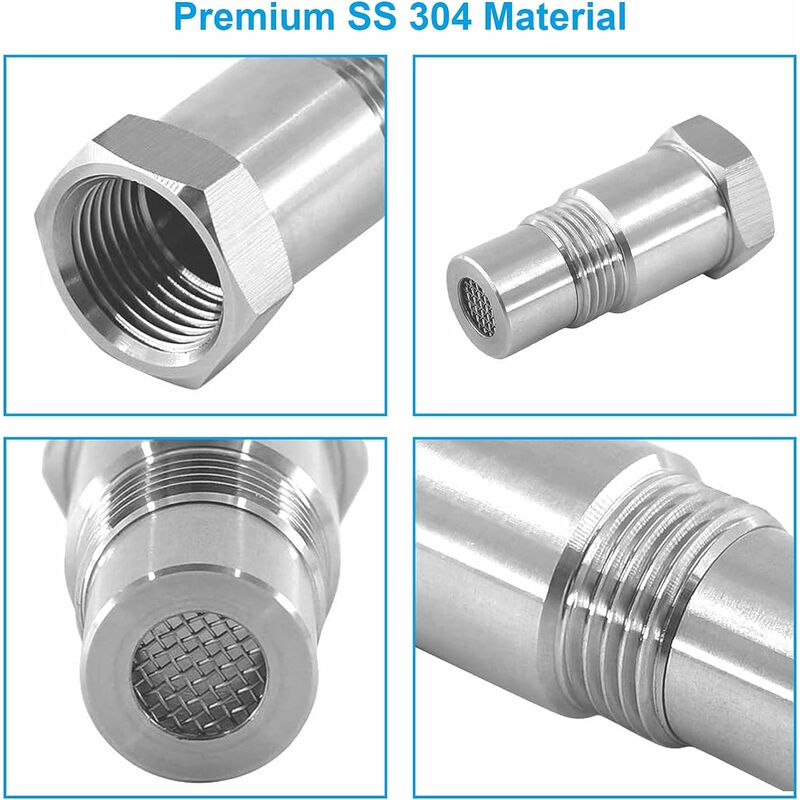 2 pcs Oxygen Sensor Extender Spacer Extension For Car Engine Exhaust Systems M18 X1.5, 45Mm Lambda Sensor - Image 3