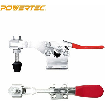 20326 225D Quick Release Horizontal Toggle Clamp - 500 Lb Holding Capacity With Rubber Pressure Tip, 4Pk - Image 2