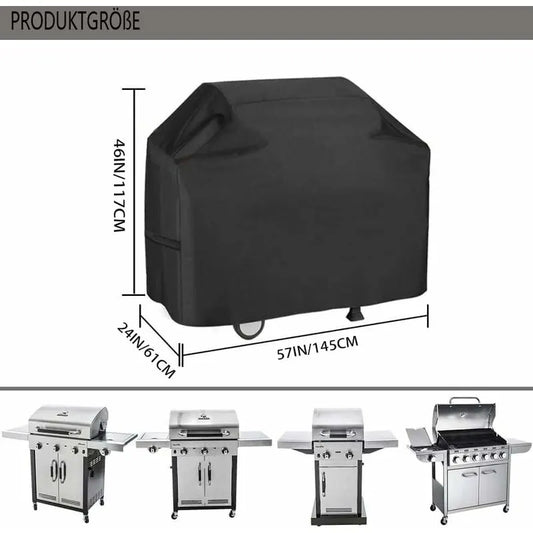 Weatherproof Bbq Cover - Oxford Fabric Waterproof Dustproof Uv Resistant Bbq Cover With Snap Fastener And Storage Bag - Image 2