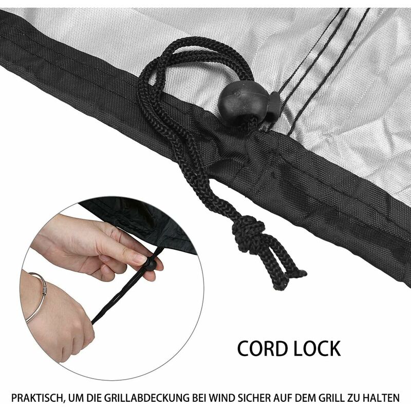 Weatherproof Bbq Cover - Oxford Fabric Waterproof Dustproof Uv Resistant Bbq Cover With Snap Fastener And Storage Bag - Image 3