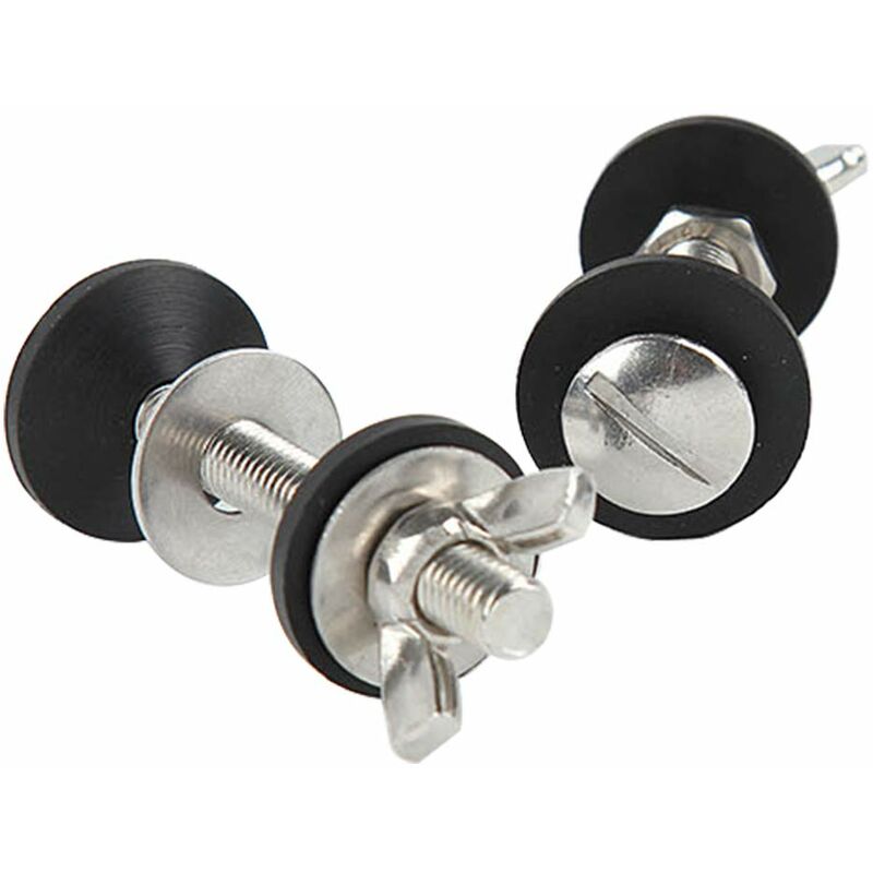 Toilet Bolt Tank To Bowl Bolt Kit, 2 pcs Screw Cassette Kit, Universal Stainless Steel Toilet Fixing, Easy To Install - Image 4