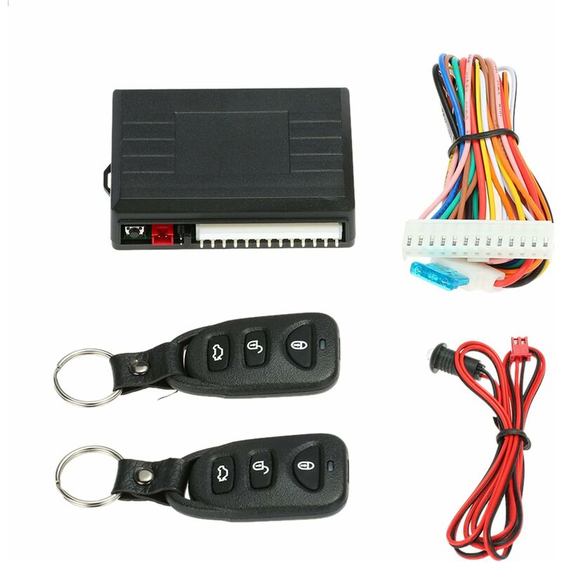Car Central Locking, Universal Central Remote Control Box Kit, Keyless Entry System With Car Door Lock With Trunk - Image 2