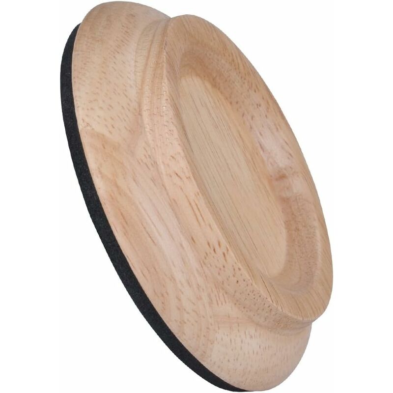 4 pcs Set Hardwood Cups - Furniture Leg Protector Pads Natural Oak. - Image 4