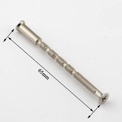 4 Universal M4 Bolts And Sleeves For Door Handle ROsettes, Nickel - Image 3