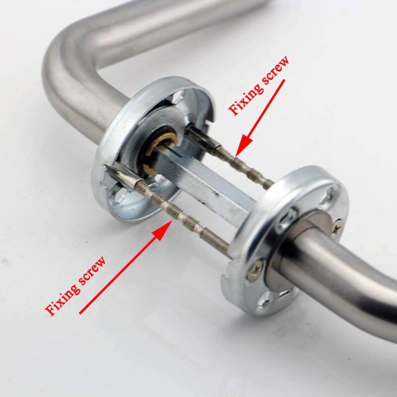 4 Universal M4 Bolts And Sleeves For Door Handle ROsettes, Nickel - Image 4