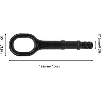 Tow Hook Screw, Metal Car Tow Hook Heavy Duty Towing Hook Bumper Trailer Ring 1T0 805 615 A ​​Replacement For Cc For - Image 2