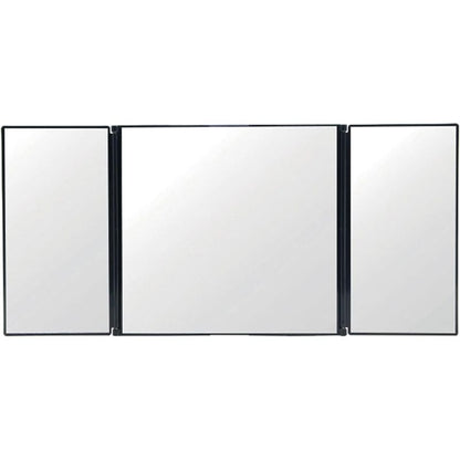 Car Vanity Mirror Universal Sun Visor Mirror Tri-Fold Design Folding Vanity Mirror Cosmetic Makeup Mirror Auto Supplies