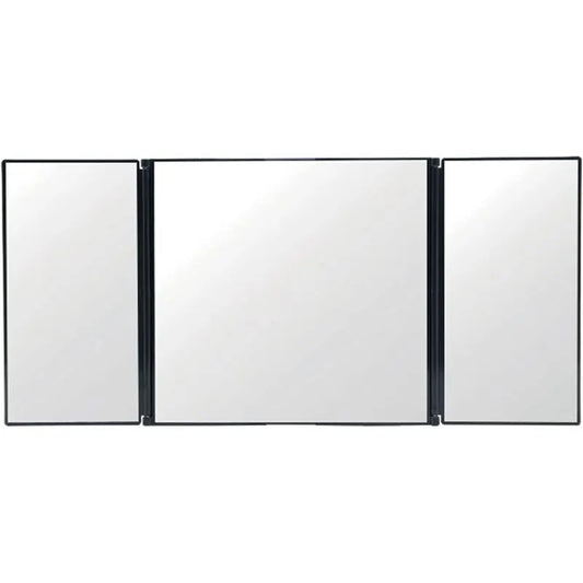 Car Vanity Mirror Universal Sun Visor Mirror Tri-Fold Design Folding Vanity Mirror Cosmetic Makeup Mirror Auto Supplies