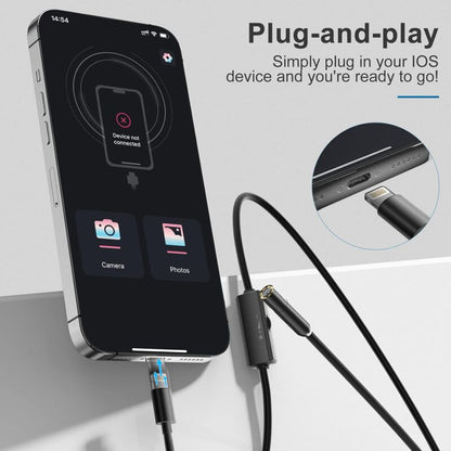Endoscope For Iphone, Inspection Camera With 7.9Mm Lens For Iphone&Ipad, 5M Semi-Rigid Cable Borescope Ip68 Waterproof, - Image 3