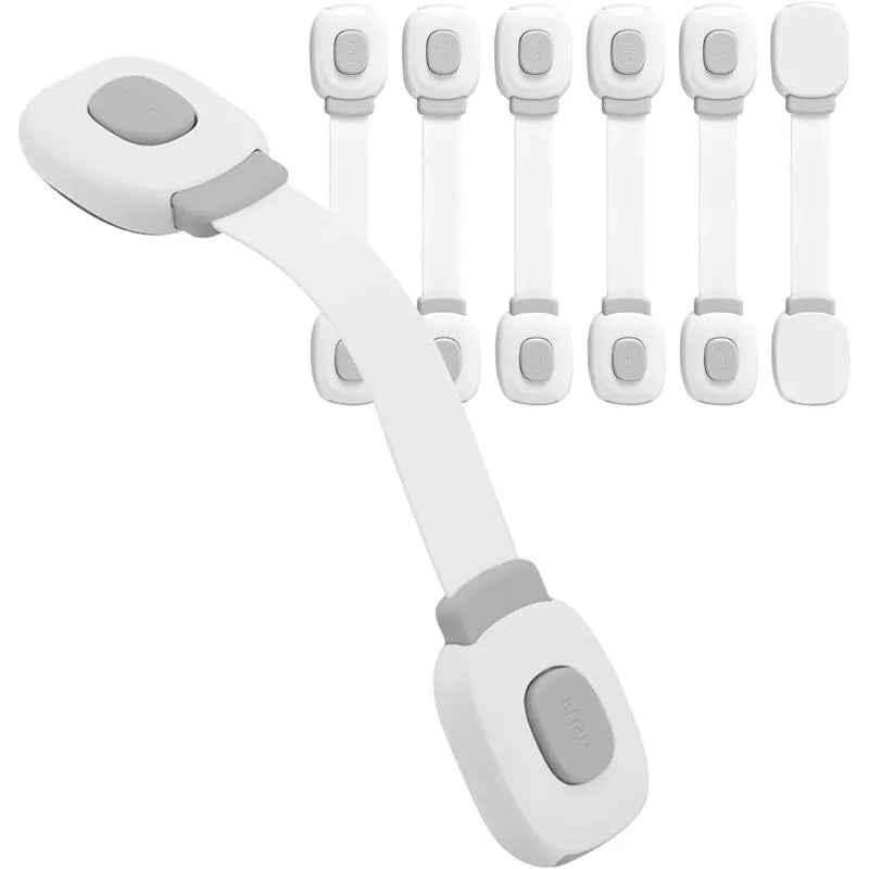 Baby Safety Door Lock 6 Pieces, Drawer Lock Cupboard Latches And Fridge Safety Cupboard Child Protection Baby Home