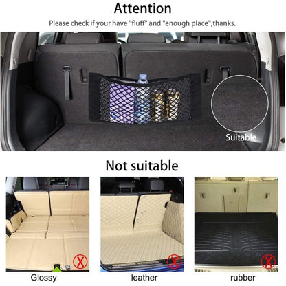 [2 Pack] Car Trunk Net, Trunk Storage Net, Large Size 80 X 25 Cm, Bottles, Groceries, Storage Add On Organizers For Car - Image 4