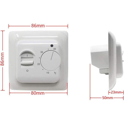 Manual Electric Underfloor Heating ROom Thermostat With Sensor Ac 220V 16A, Mechanical Underfloor Heating Thermostat - Image 2