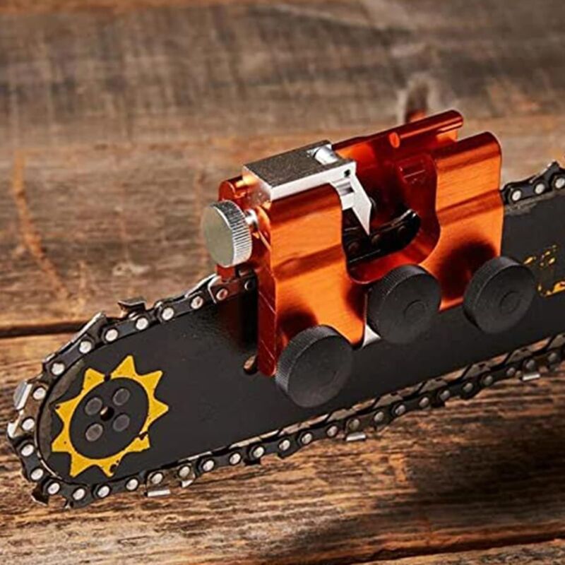 Chainsaw Chain Sharpening Jig, Teeth Sharpener Chainsaw Sharpening Kit Aluminum Alloy Chainsaw Sharpening Set - Image 3