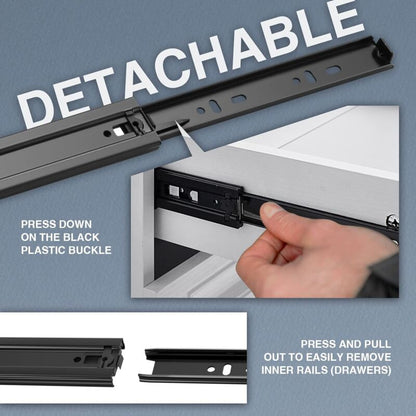 Drawer Slide With DAmper Drawer Slide 45Kg Load Capacity With Ball Bearing 1 Pair - Image 2