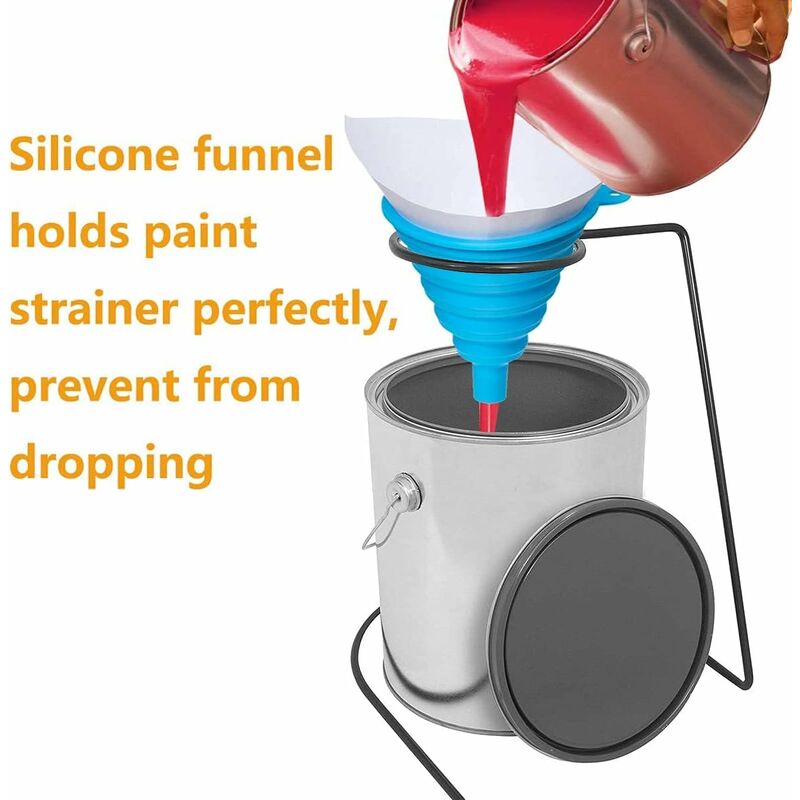 200 pcs Nylon Conical Paint Filter For Car Paint With Silicone Funnel Filter For Filtering Car Lacquers Industrial - Image 3