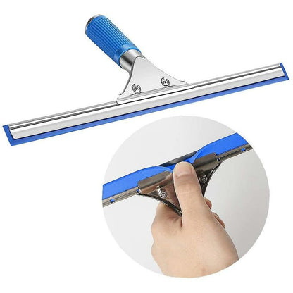 Window Cleaning Kit, Window Squeegee And Microfiber Cloth, Shower Squeegee With Rubber Lip, Window Cleaning Tool, 35Cm - Image 4