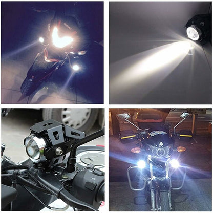 2 pcs 125W Motorcycle Headlight Extra LED Fog Light Motorbike Spotlight 1200Lm U5 Waterproof Motorcycle Scooter 4 - Image 4