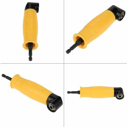 90 Degree Right Angle Drill Adapter Yellow Angle Driver 6.35Mm Hex Shank Driver And Screwdriver Drill Attachment With - Image 3