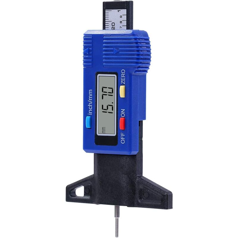 Digital Tire Depth Gauge Caliper Carbon Fiber For Car Motorcycle Vans Trucks 40141563 - Image 3