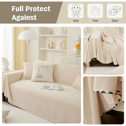 Stretch Sofa Cover Sofa Towel Decoration Universal Four Seasons Woven Sofa Towel Sofa Protector For Home Pets Kids 180 - Image 3